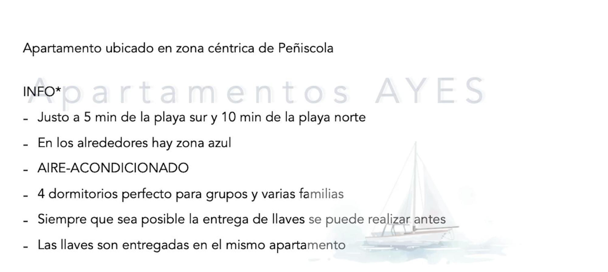 Apartamento 2º Planta 4 Dormitorios Peniscola Bagian luar foto